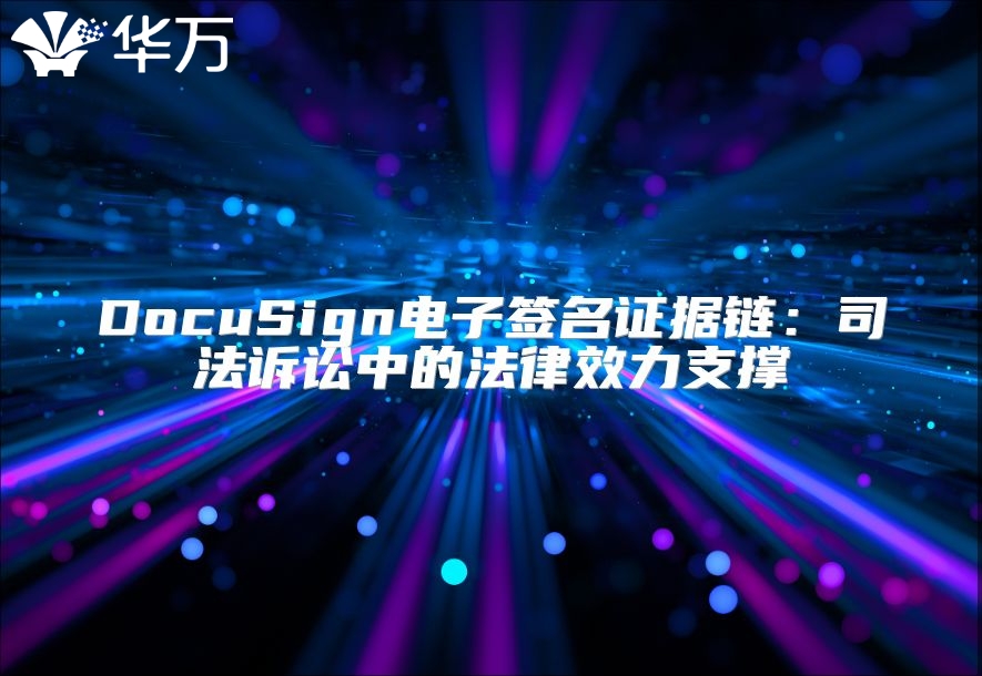 DocuSign电子签名证据链：司法诉讼中的法律效力支撑