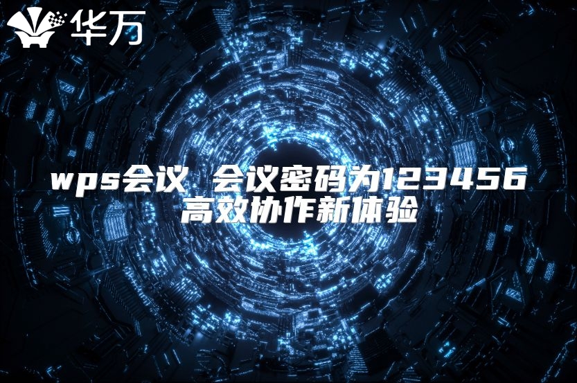 wps会议 会议密码为123456 高效协作新体验