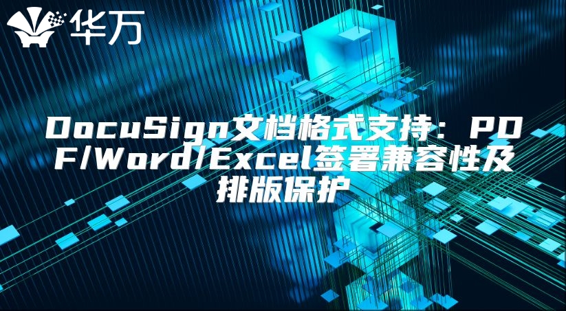 DocuSign文档格式支持：PDF/Word/Excel签署兼容性及排版保护