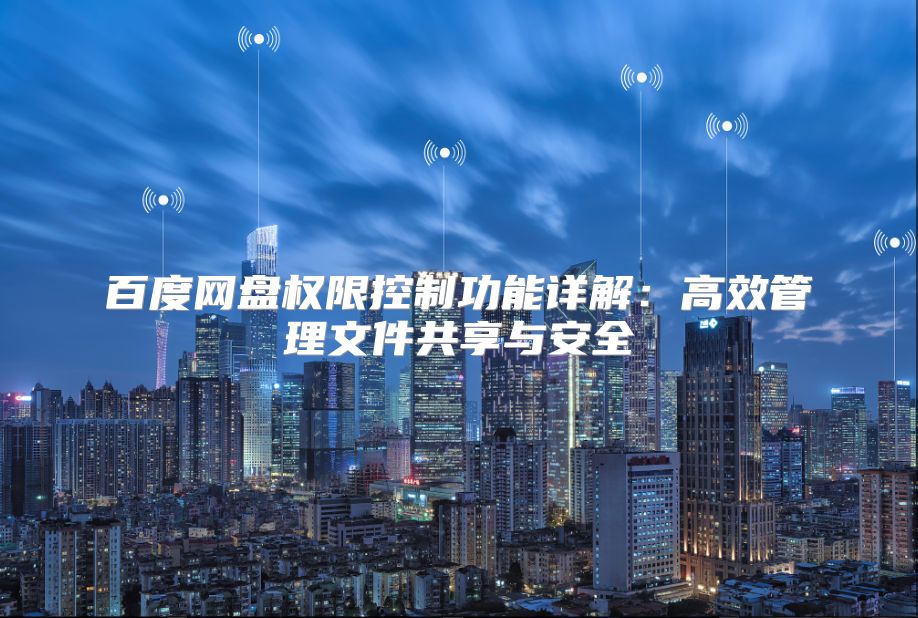 百度网盘权限控制功能详解：高效管理文件共享与安全