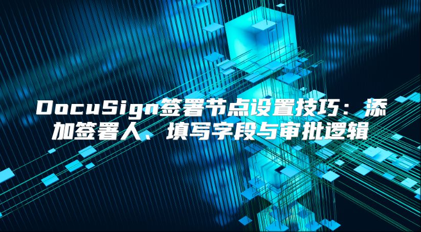 DocuSign签署节点设置技巧：添加签署人、填写字段与审批逻辑