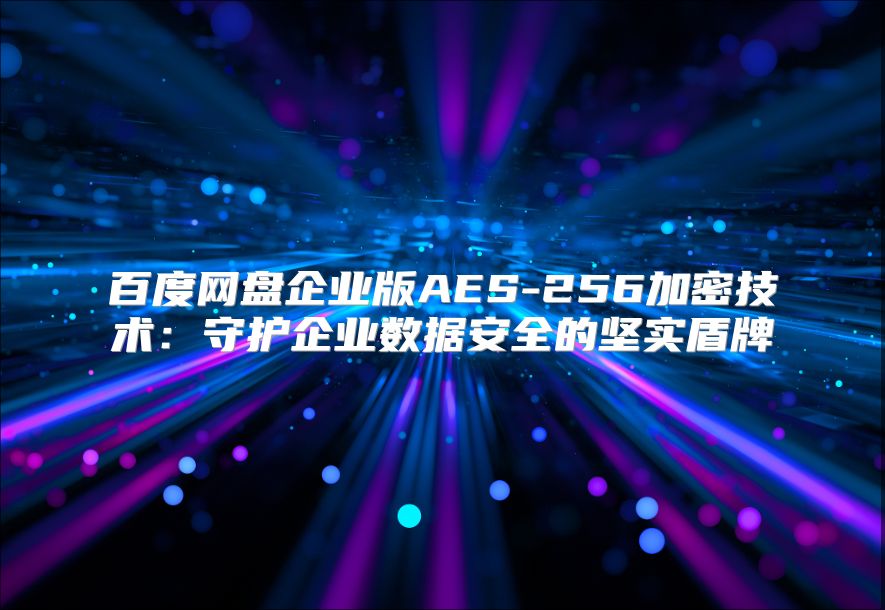 百度网盘企业版AES-256加密技术：守护企业数据安全的坚实盾牌