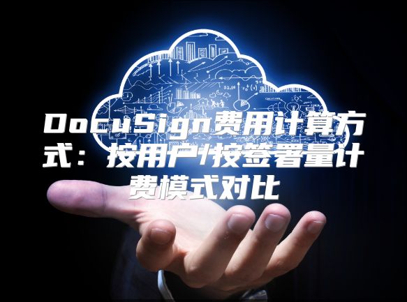 DocuSign费用计算方式：按用户/按签署量计费模式对比