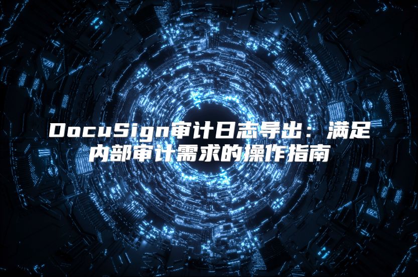 DocuSign审计日志导出：满足内部审计需求的操作指南