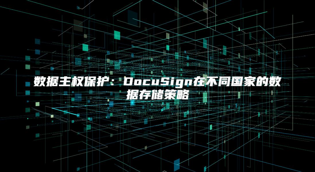数据主权保护：DocuSign在不同国家的数据存储策略