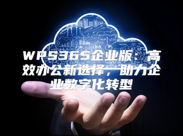 WPS365企业版：高效办公新选择，助力企业数字化转型