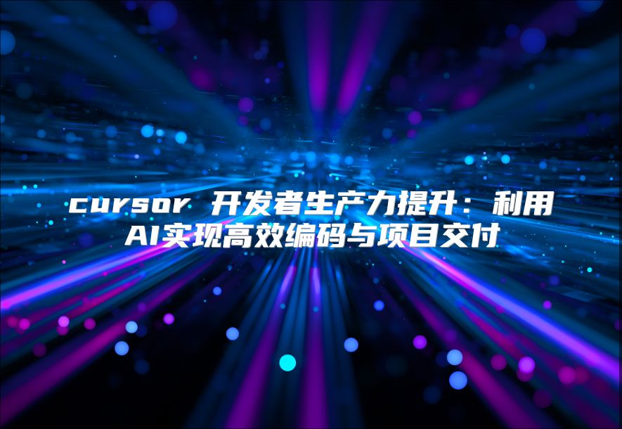cursor 开发者生产力提升：利用AI实现高效编码与项目交付