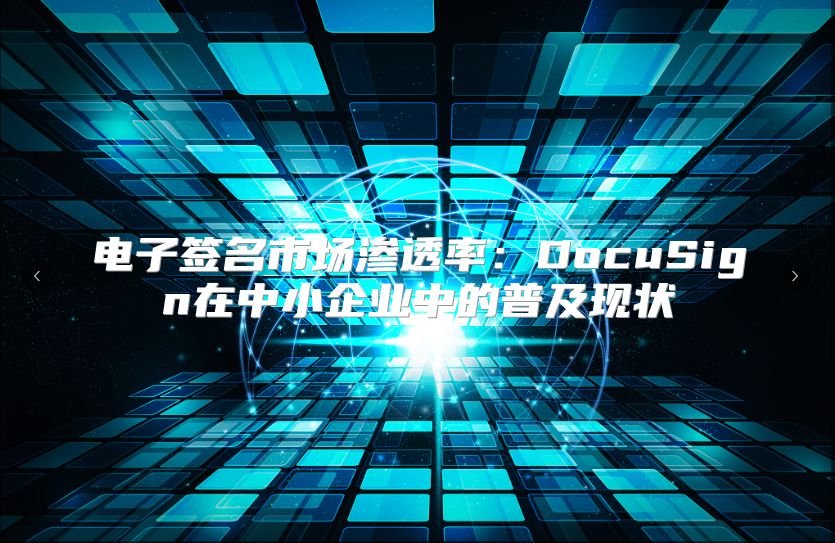 电子签名市场渗透率：DocuSign在中小企业中的普及现状