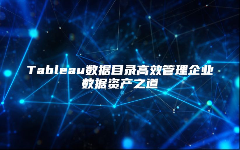 Tableau数据目录高效管理企业数据资产之道
