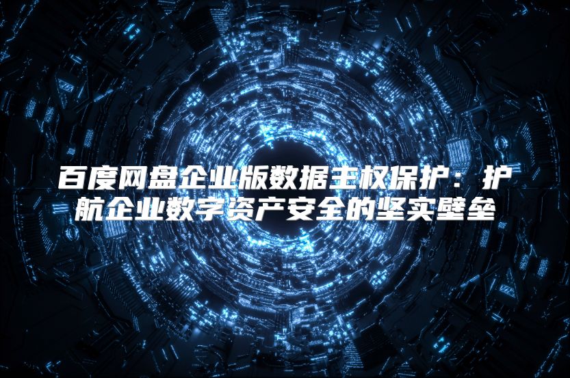 百度网盘企业版数据主权保护：护航企业数字资产安全的坚实壁垒