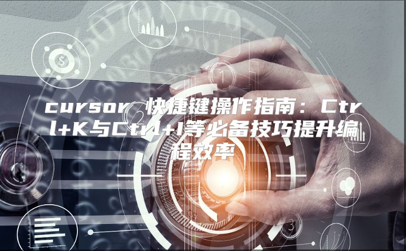 cursor 快捷键操作指南：Ctrl+K与Ctrl+I等必备技巧提升编程效率