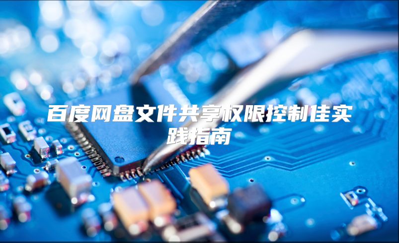 百度网盘文件共享权限控制佳实践指南