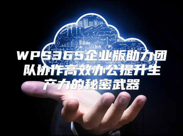 WPS365企业版助力团队协作高效办公提升生产力的秘密武器