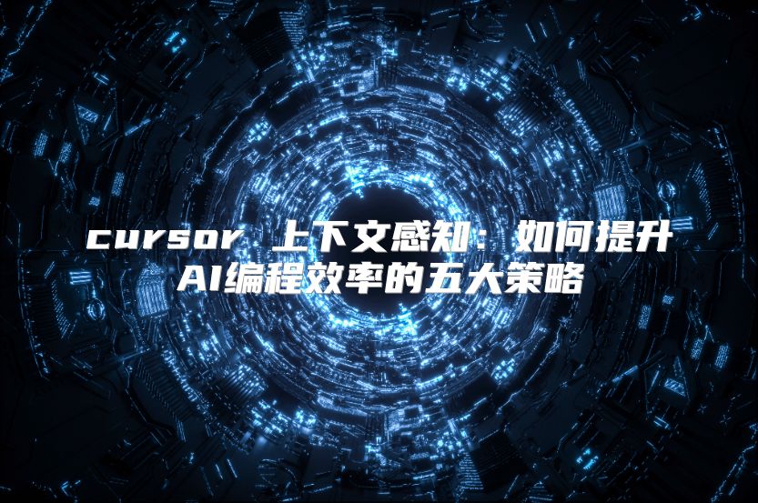 cursor 上下文感知：如何提升AI编程效率的五大策略