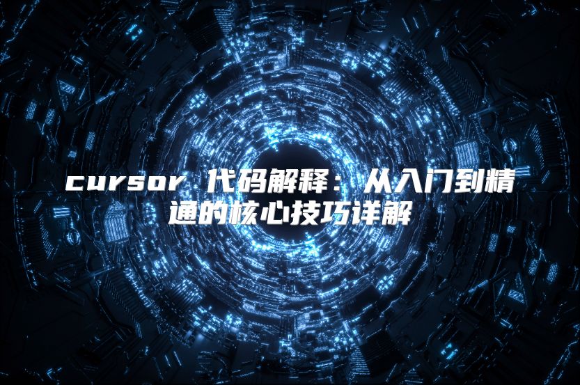 cursor 代码解释：从入门到精通的核心技巧详解