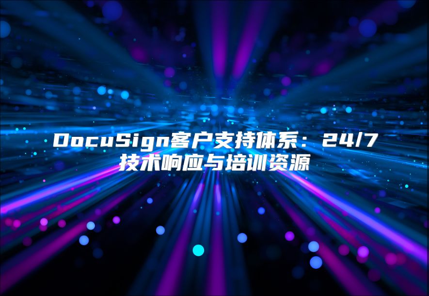 DocuSign客户支持体系：24/7技术响应与培训资源
