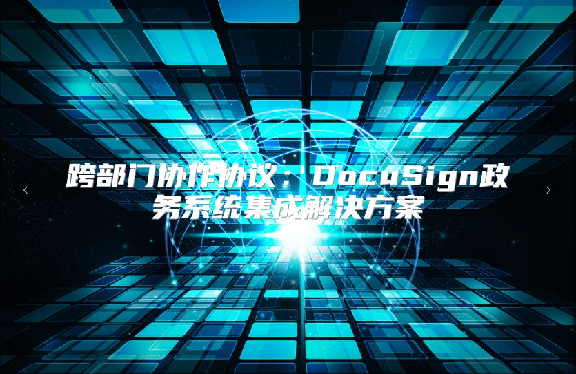 跨部门协作协议：DocuSign政务系统集成解决方案