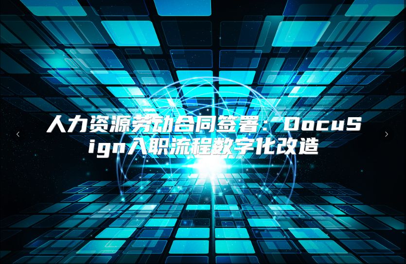 人力资源劳动合同签署：DocuSign入职流程数字化改造
