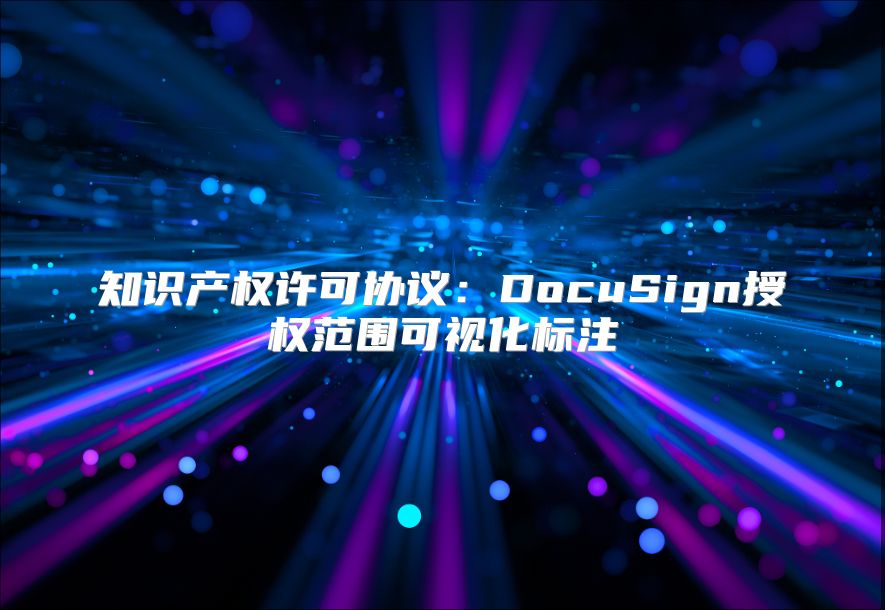知识产权许可协议：DocuSign授权范围可视化标注